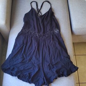 Hollister Navy Blue Romper